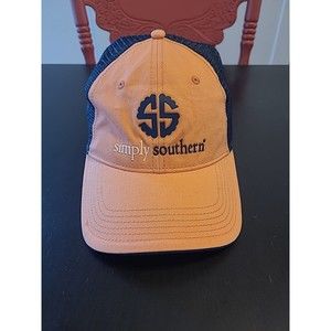 Simply Southern Snapback Hat Orange Blue Cap